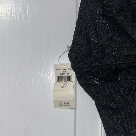 American Eagle By Aerie Real Power Wireless Push Up Paisley Lace Black Bra NEW - Picture 5 of 8